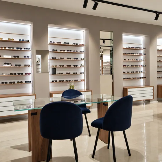 Arredamento su misura per negozio di ottica